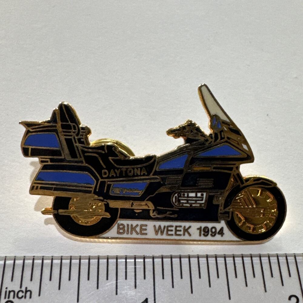 1994 Daytona Bike Week Motorcycle Pin Hat Lapel Vintage Honda Gold Wing See Pics